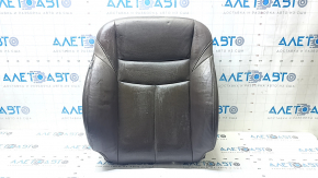Tapițerie spătar scaun pasager Nissan Murano z52 15-24, piele maro, perforată, încălzită, cutată