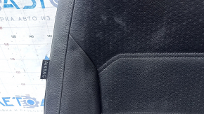 Обшивка спинки пассажирского сиденья VW Passat b7 12-15 USA кожа черная, перфорация, подогрев, замята