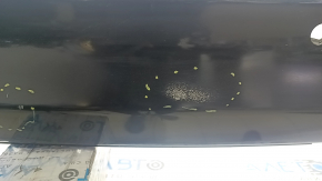 Бампер задний голый Ford Fusion mk5 19-20 под 4 парктроника без Park Assist, черный UM, царапины, выцвел пластик