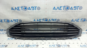 Решетка радиатора grill в сборе с обрамлением Ford Fusion mk5 19-20 хром, песок