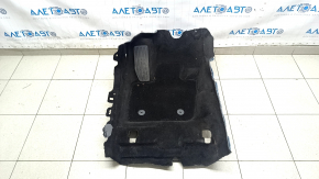 Покрытие пола переднее левое Ford Fusion mk5 13-20 черное, под чистку, царапины на накладке