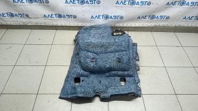 Покрытие пола переднее левое Ford Fusion mk5 13-20 черное, под чистку, царапины на накладке