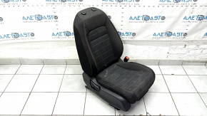 Пассажирское сидение Honda CRV 23-26 без airbag, механическое, подогрев, ткань черная с оранжевой строчкой, Sport, под химчистку