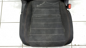 Пассажирское сидение Honda CRV 23-26 без airbag, механическое, подогрев, ткань черная с оранжевой строчкой, Sport, под химчистку