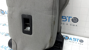 Banchetă spate, rândul 2, centrală, Toyota Sienna 21-22, material textil gri, 8 locuri, cu tetieră, curățabil chimic, zgârieturi pe plastic