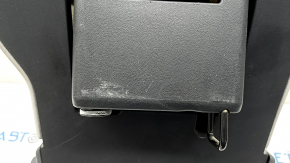 Banchetă spate, rândul 2, centrală, Toyota Sienna 21-22, material textil gri, 8 locuri, cu tetieră, curățabil chimic, zgârieturi pe plastic