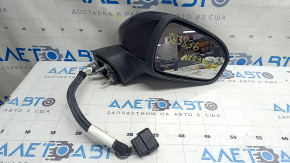 Зеркало боковое правое в сборе Ford Fusion mk5 19-20 5 пинов, подогрев, BSM, черный UM, царапины