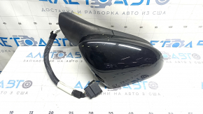 Зеркало боковое правое в сборе Ford Fusion mk5 19-20 5 пинов, подогрев, BSM, черный UM, царапины