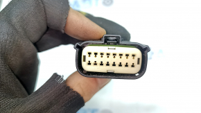 Зеркало боковое правое в сборе Ford Fusion mk5 19-20 5 пинов, подогрев, BSM, черный UM, царапины