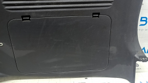 Ornamente arc dreapta pentru Toyota Sienna 21-24, fără perdea pentru priză de 120V, negru cu gri deschis, cu suporturi pentru pahare, cu suprapuneri, zgârieturi, uzat