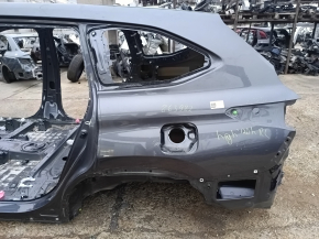 Четверть крыло задняя левая Toyota Highlander 20-26 под BSM, графит, на кузове, тычки
