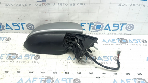 Зеркало боковое правое в сборе Toyota Sienna 21-26 6 пинов, подогрев, BSM, серебро, тычки, потерт, нет части корпуса
