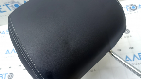 Tetieră scaun șofer Infiniti QX30 17-20 piele neagră, cu aspect încrețit