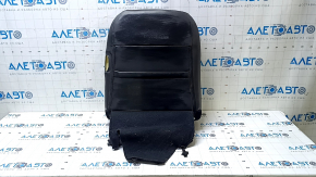 Tapițerie spătar scaun șofer Nissan Leaf 13-17, piele neagră, perforată, încălzită, cutată