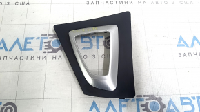 Накладка на шифтер АКПП BMW 3 F30 12-18 черная с хром, вздулся хром, царапины