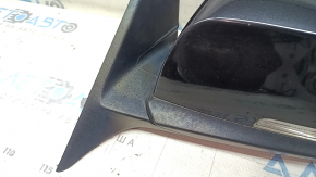 Ansamblu oglindă retrovizoare stânga BMW 3 F30 4d 13-18 SUA 5 pini, suport mat, semnalizator, negru, zgârieturi, lac exfoliat