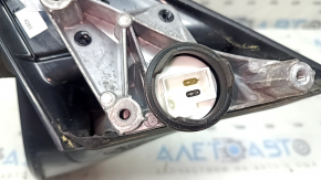 Ansamblu oglindă retrovizoare stânga BMW 3 F30 4d 13-18 SUA 5 pini, suport mat, semnalizator, negru, zgârieturi, lac exfoliat