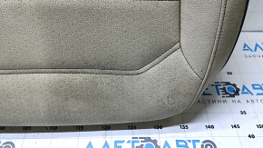 Обшивка подушки пассажирского сиденья VW Passat b7 12-15 USA кожа бежевая, перфорация, с коричневой строчкой, подогрев, под чистку
