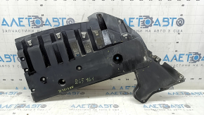 Защита переднего бампера Ford Fusion mk5 17-20 левая, потерта, надломана, трещины