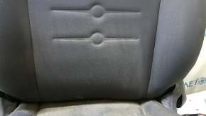 Пассажирское сиденье Fiat 500 12-13 без airbag, механическое, кожа черная+ткань серая, под химчистку