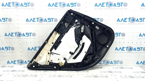 Mazda 6 18-21 panou ușă spate dreapta negru, cotieră și inserție piele bej, ornament gri cu crom, necesită curățare, zgârieturi