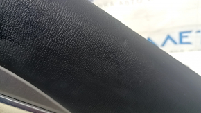 Mazda 6 18-21 panou ușă spate dreapta negru, cotieră și inserție piele bej, ornament gri cu crom, necesită curățare, zgârieturi