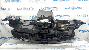 Торпедо передняя панель с AIRBAG Ford Fusion mk5 17-20 черная под start-stop, динамик и проекцию, без сетки на динамик