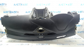 Торпедо передняя панель с AIRBAG Ford Fusion mk5 17-20 черная под start-stop, динамик и проекцию, без сетки на динамик