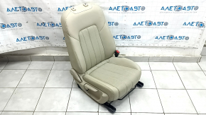 Пассажирское сиденье Mazda 6 18-21 без airbag, механическое, кожа бежевая, перфорация, с подогревом, под чистку