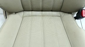Пассажирское сиденье Mazda 6 18-21 без airbag, механическое, кожа бежевая, перфорация, с подогревом, под чистку