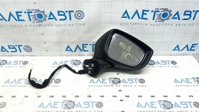 Зеркало боковое правое в сборе Mazda 6 17-21 6 пинов, поворотник, подогрев, BSM, белое