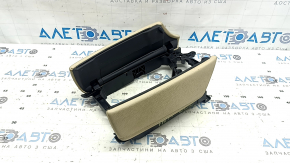 Cotiera BMW 5 F10 11-16 piele bej venetobej, piele crăpată, necesită curățare