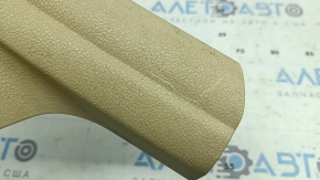 Ornament prag interior spate stânga BMW 5 F10 11-16 bej Venetobeige, zgârietură, necesită curățare