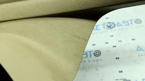 Ornament prag interior spate stânga BMW 5 F10 11-16 bej Venetobeige, zgârietură, necesită curățare