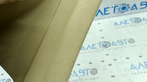 Ornament prag interior spate stânga BMW 5 F10 11-16 bej Venetobeige, zgârietură, necesită curățare
