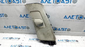 Ornamente montanți centrali Tesla Model X 16-21, curea superioară, stânga, Alcantara bej, curățabil chimic