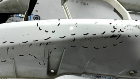 Бампер передний голый BMW 5 F10 14-16 под парктроники без камер, белый, царапины, вмятины, нештатные отверстия