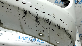 Бампер передний голый BMW 5 F10 14-16 под парктроники без камер, белый, царапины, вмятины, нештатные отверстия