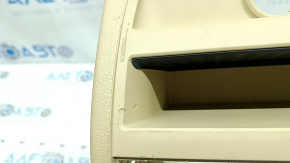 Ornament consolă centrală spate pentru BMW 5 F10 11-16 bej Venetobeige, zgârieturi, necesită curățare