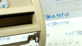 Ornament consolă centrală spate pentru BMW 5 F10 11-16 bej Venetobeige, zgârieturi, necesită curățare