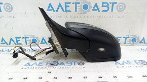 Зеркало боковое левое в сборе Mercedes C-class W205 15-21 10+8+2 пинов, поворотник, подогрев, с подсветкой, автозатемнение, BSM, графит, царапины