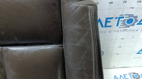 Tapițerie pernă scaun șofer Nissan Murano z52 15-24, piele maro, perforată, încălzită, încrețită