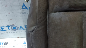 Tapițerie pernă scaun șofer Nissan Murano z52 15-24, piele maro, perforată, încălzită, încrețită