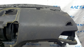 Торпедо передняя панель с AIRBAG Ford Edge 19-24 черная start-stop, под химчистку, сломано крепление, ржавый пиропатрон, без кронштейна