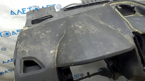 Торпедо передняя панель с AIRBAG Ford Edge 19-24 черная start-stop, под химчистку, сломано крепление, ржавый пиропатрон, без кронштейна