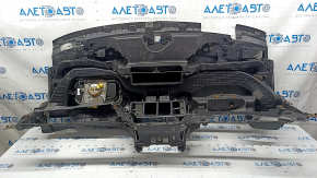 Торпедо передняя панель с AIRBAG Ford Edge 19-24 черная start-stop, под химчистку, сломано крепление, ржавый пиропатрон, без кронштейна