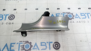 Ornamente laterale stânga față Mercedes Clasa C W205 15-21 aluminiu gri, zgâriat