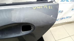 Дверь голая задняя левая Mercedes C-class W205 15-18 алюминий, графит 992, в клее