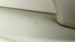Ornamente ușă spate dreapta BMW 5 F10 11-16 Dakota bej piele Venetobeige fără perdea, zgârieturi, crăpături, mâner uzat, partea din spate