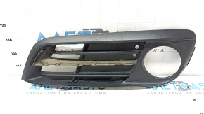 Grilă inferioară bară față BMW 5 F10 14-16, stânga, deschisă sub proiectoarele de ceață, bază, nisip